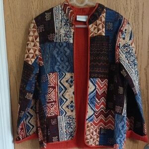 Alfred Dunner Rust Quilted Jacket